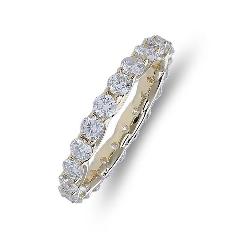 Women's or Men's 2ct Diamonds Wedding band 1981 Classic Collection in 14K Yellow Gold For Sale