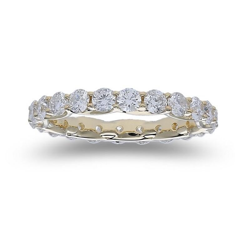 2ct Diamonds Wedding band 1981 Classic Collection in 14K Yellow Gold For Sale