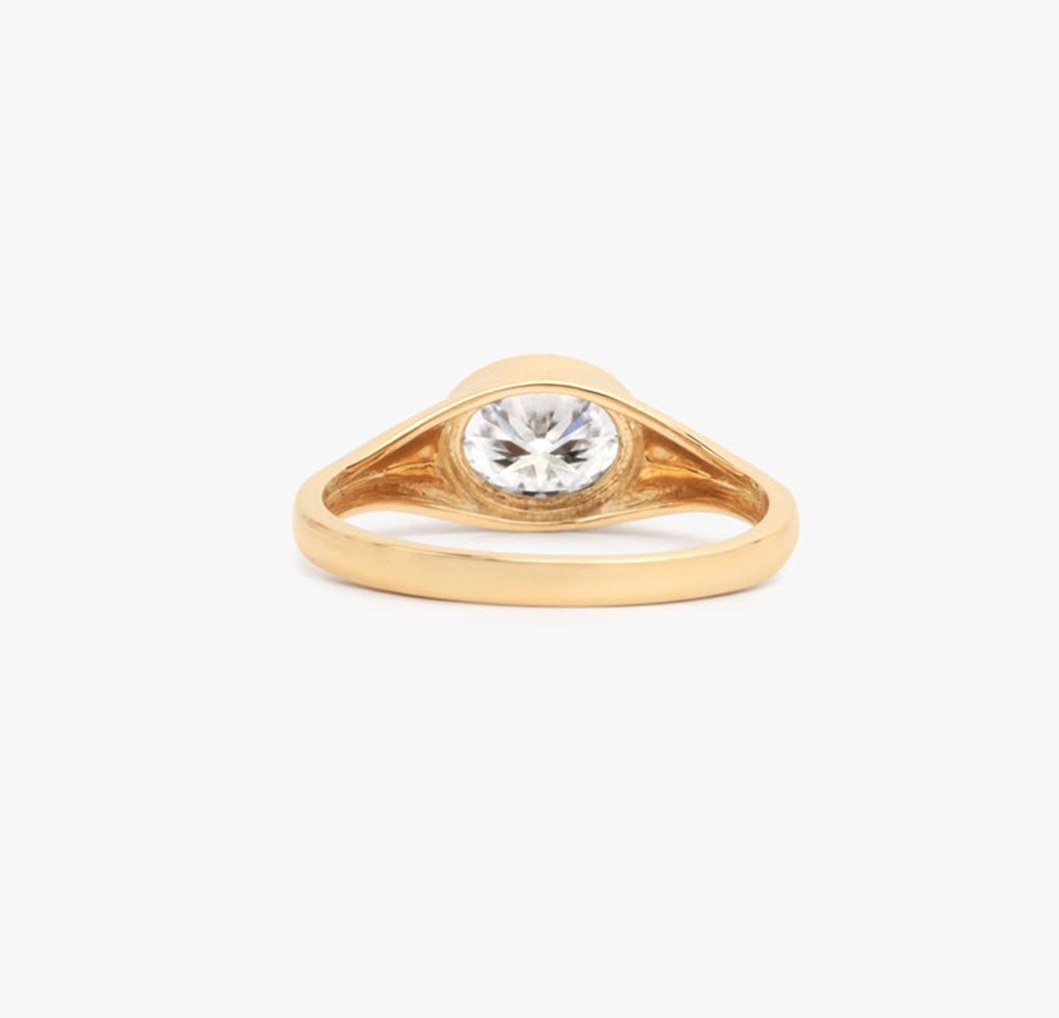 GIA-Bericht zertifizierter 2 Karat Ovalschliff Diamant 18k Siegelring für Männer und Frauen im Angebot 3