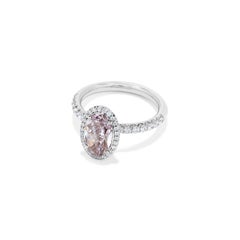 2ct. GIA Oval Fancy Purple-Pink Diamond Ring