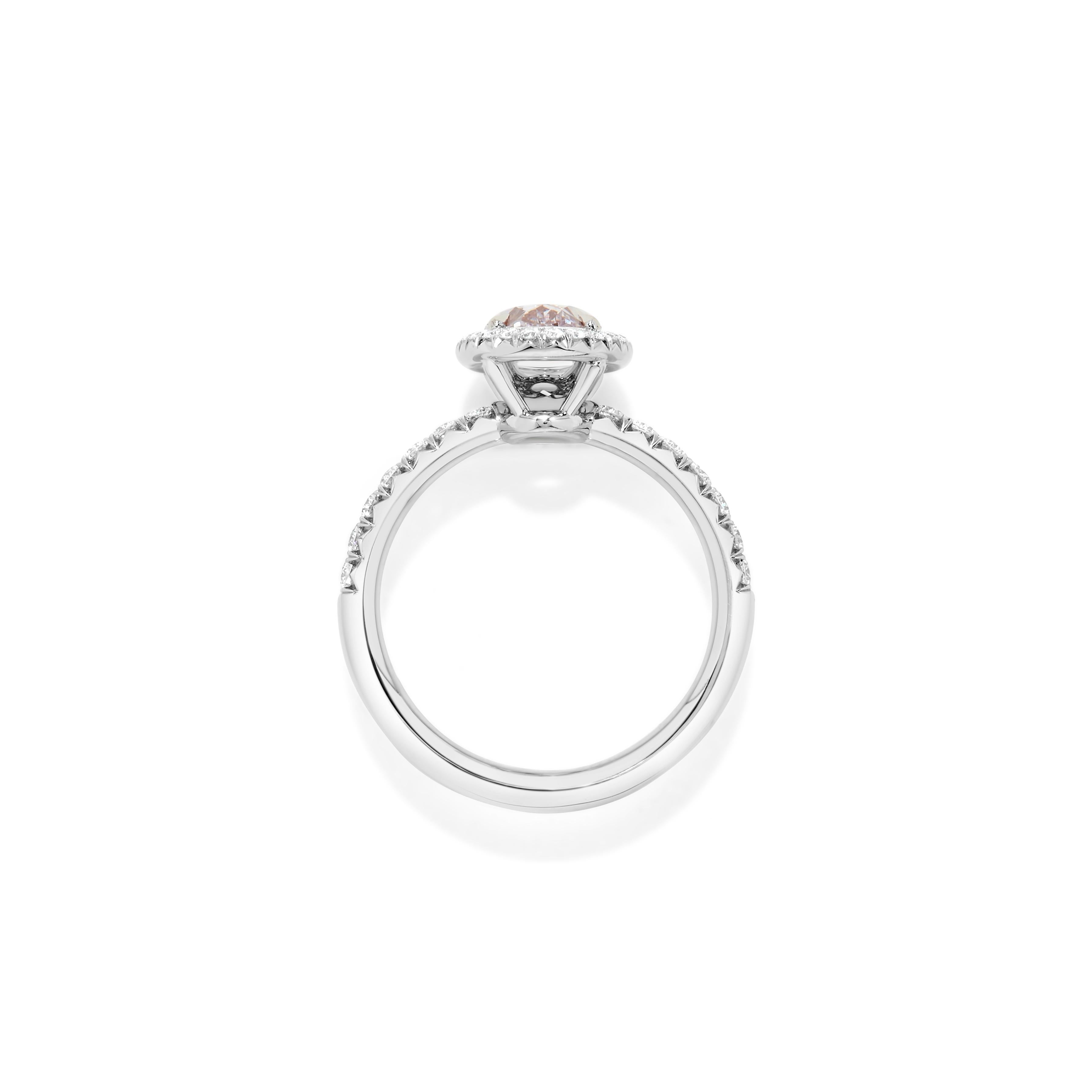 2 carat pink diamond ring