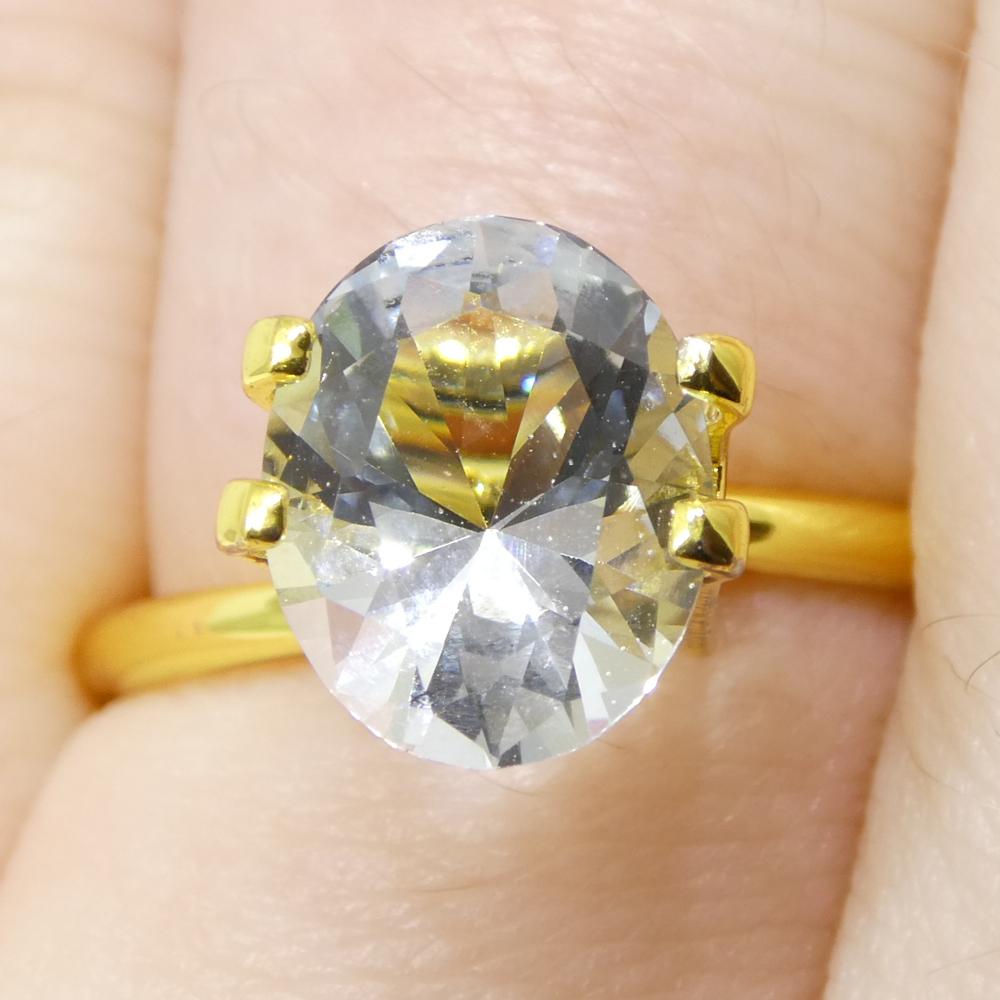 2ct Oval Blue Aquamarine from Brazil Unheated For Sale 9