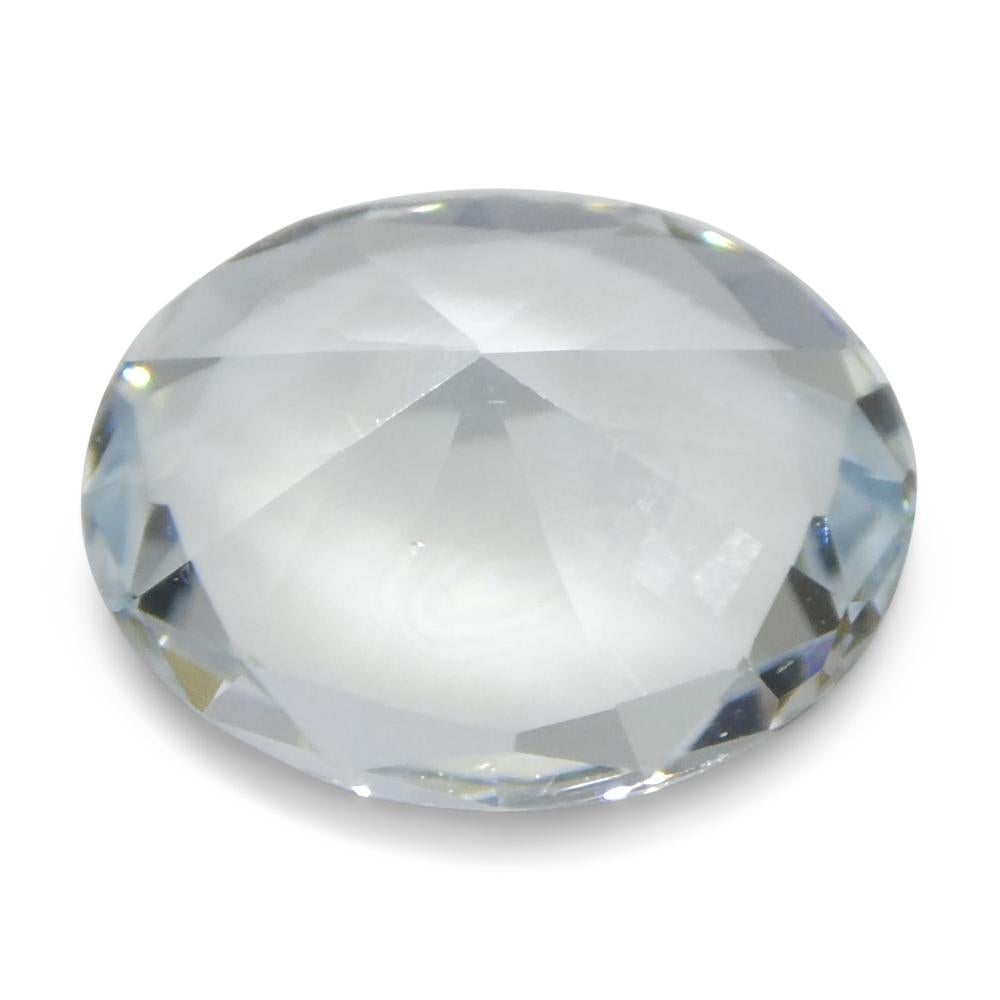 2ct Oval Blue Aquamarine from Brazil Unheated For Sale 5