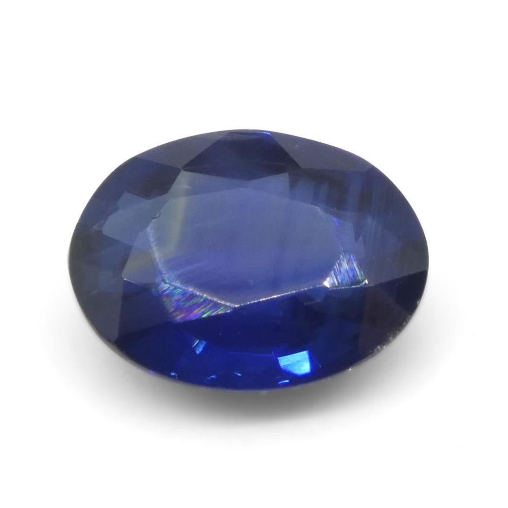 2ct Oval Blue Sapphire from Thailand For Sale 5