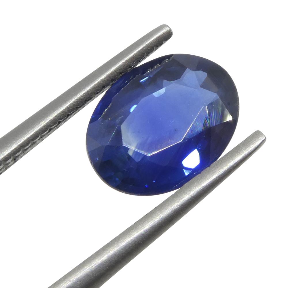 2ct Oval Blue Sapphire from Thailand For Sale 8