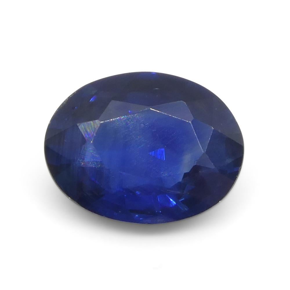 2ct Oval Blue Sapphire from Thailand In New Condition For Sale In Toronto, Ontario
