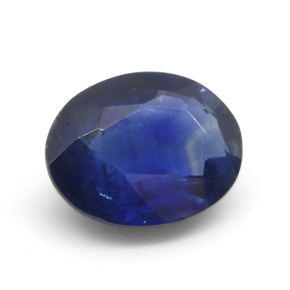 2ct Oval Blue Sapphire from Thailand For Sale 3