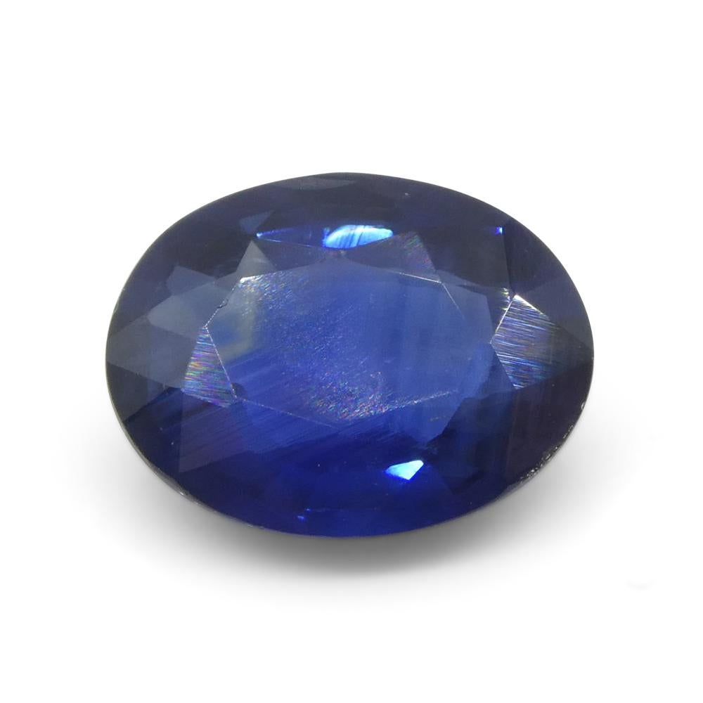 2ct Oval Blue Sapphire from Thailand For Sale 4
