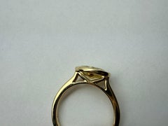 2ct Oval fancy yellow diamond ring oval diamond ring