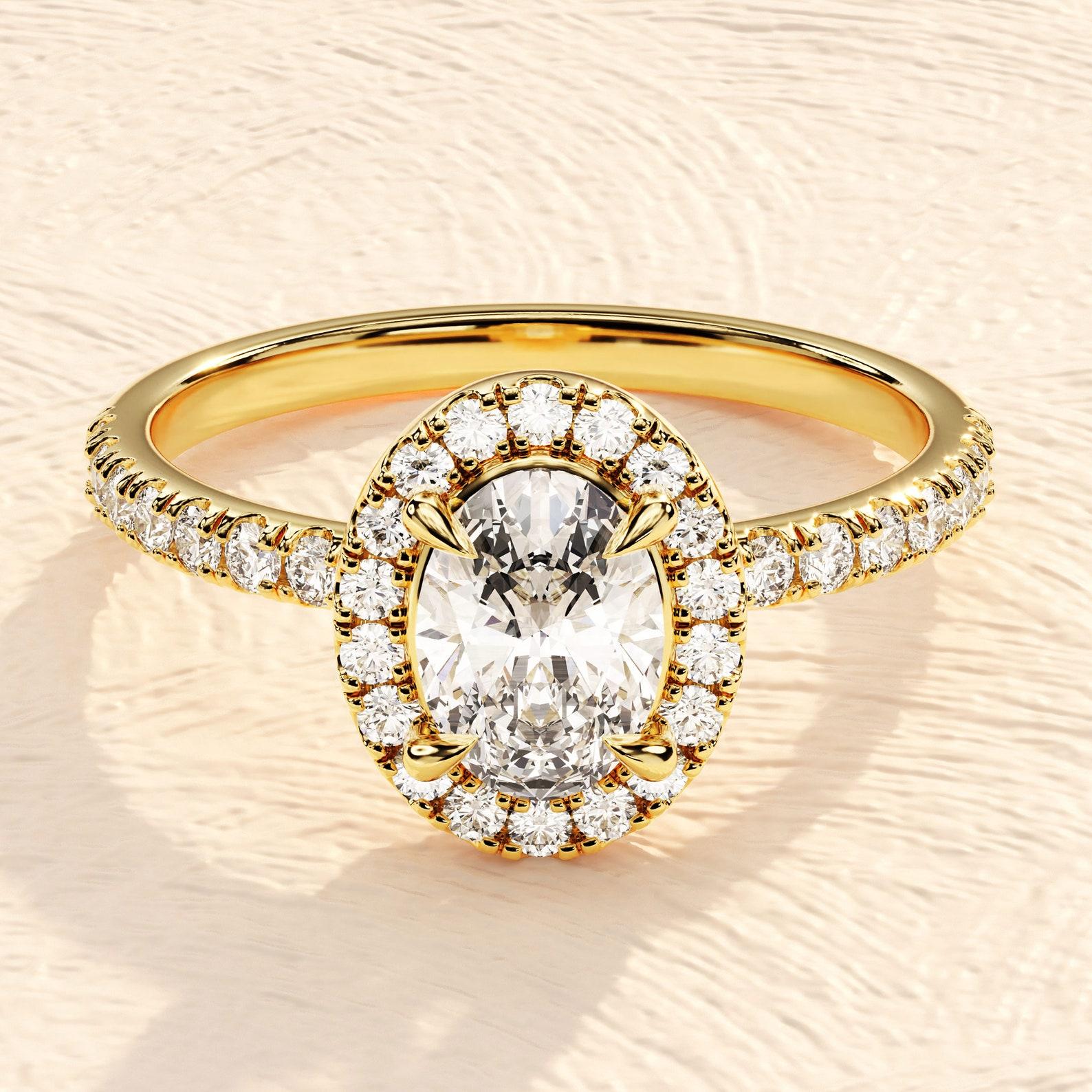 Women's or Men's 2CT Oval Moisanite Engagement Ring 925 Sterling Silver Promise Ring Gift For Her For Sale