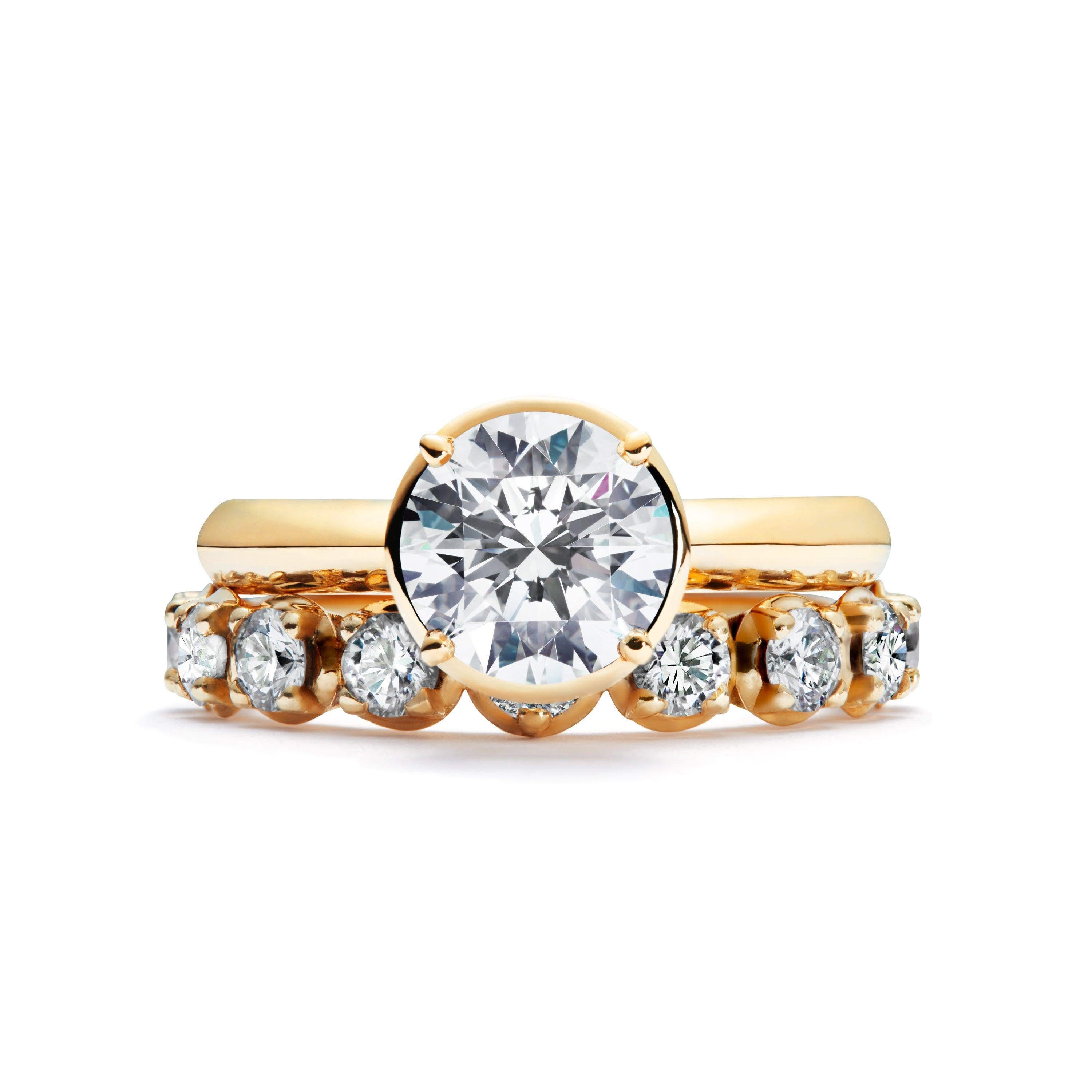 For Sale:  2ct Solitaire Traceable Diamond Ring in 18k Yellow Gold by Rocks for Life 5