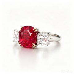 2Ct SSEF Certificate Burma Ruby Pigeon Unheated Gemstone