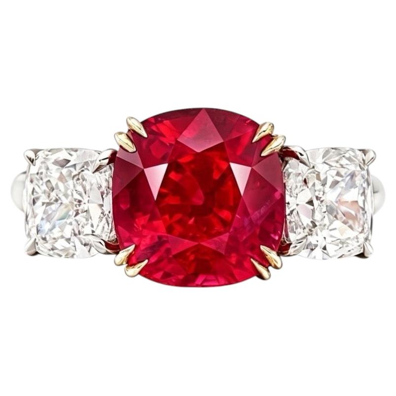 2Ct SSEF Certificate Burma Ruby Pigeon Unheated Gemstone For Sale
