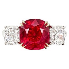 2Ct SSEF Certificate Burma Ruby Pigeon Unheated Gemstone