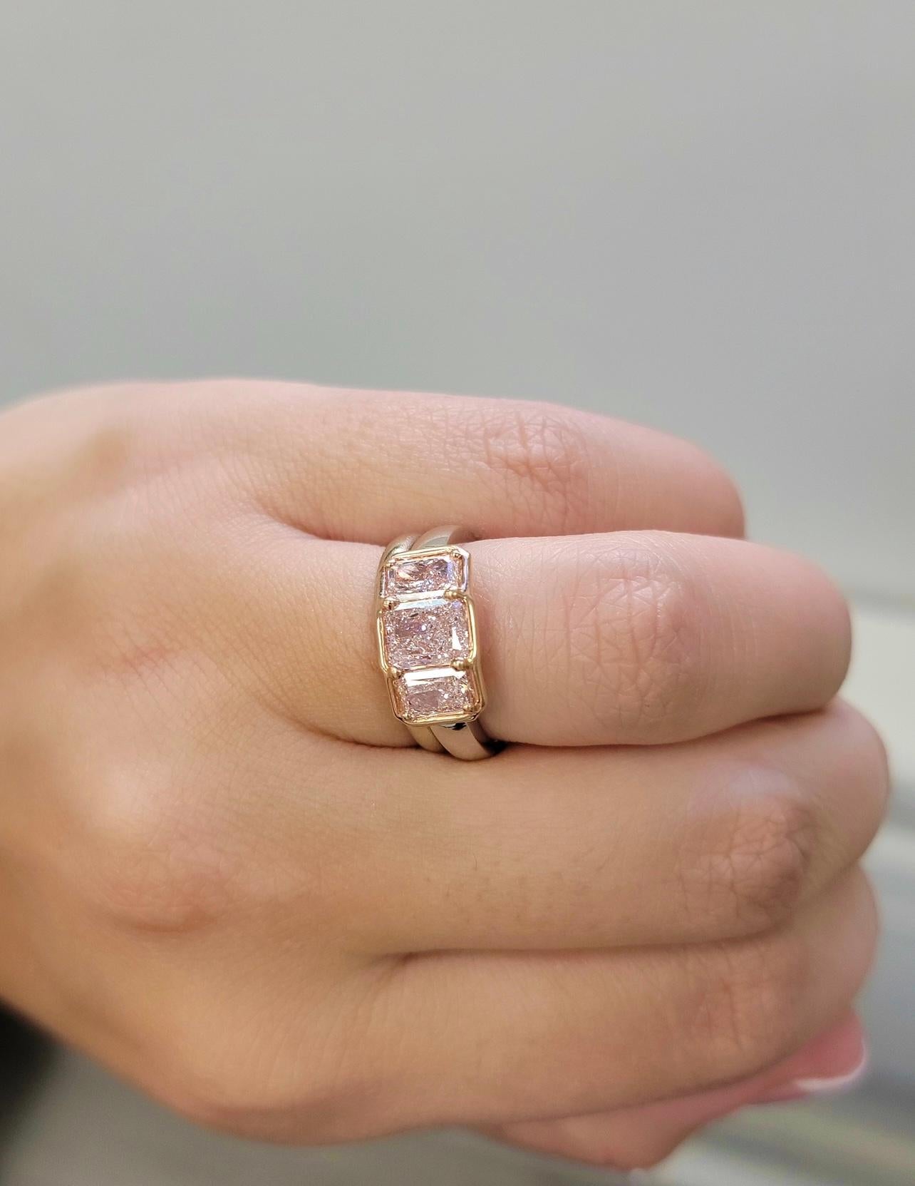 light pink stone ring