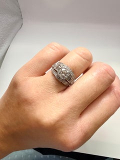 Anello di diamanti vintage da 2ct anno sconosciuto VS-SI chiarezza F colore anello di fidanzamento