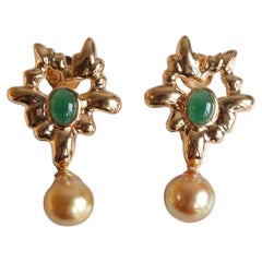 2Cts Burmese Natural Type A Jade Stud Earring (detachable earring) 2Cts Burmese Natural Type A Jade Stud Earring (detachable earring)