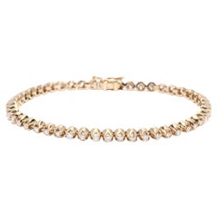 2ctw Diamond Tennis Bracelet, 14kt Yellow Gold