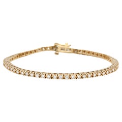 Pulsera de Tenis con Diamantes de 2ctw, Oro Amarillo de 18k, 7,13 Pulgadas