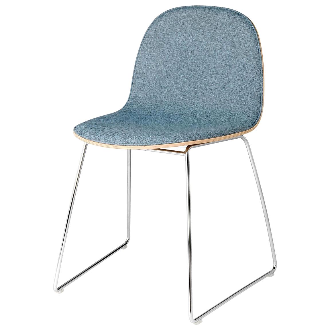 2D Dining Chair - Front-Upholstered - Sledge Base
