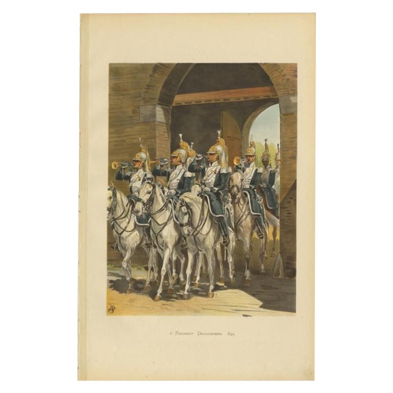Les dragons du 2E régiment, 1849, Van de Weyer, 1900