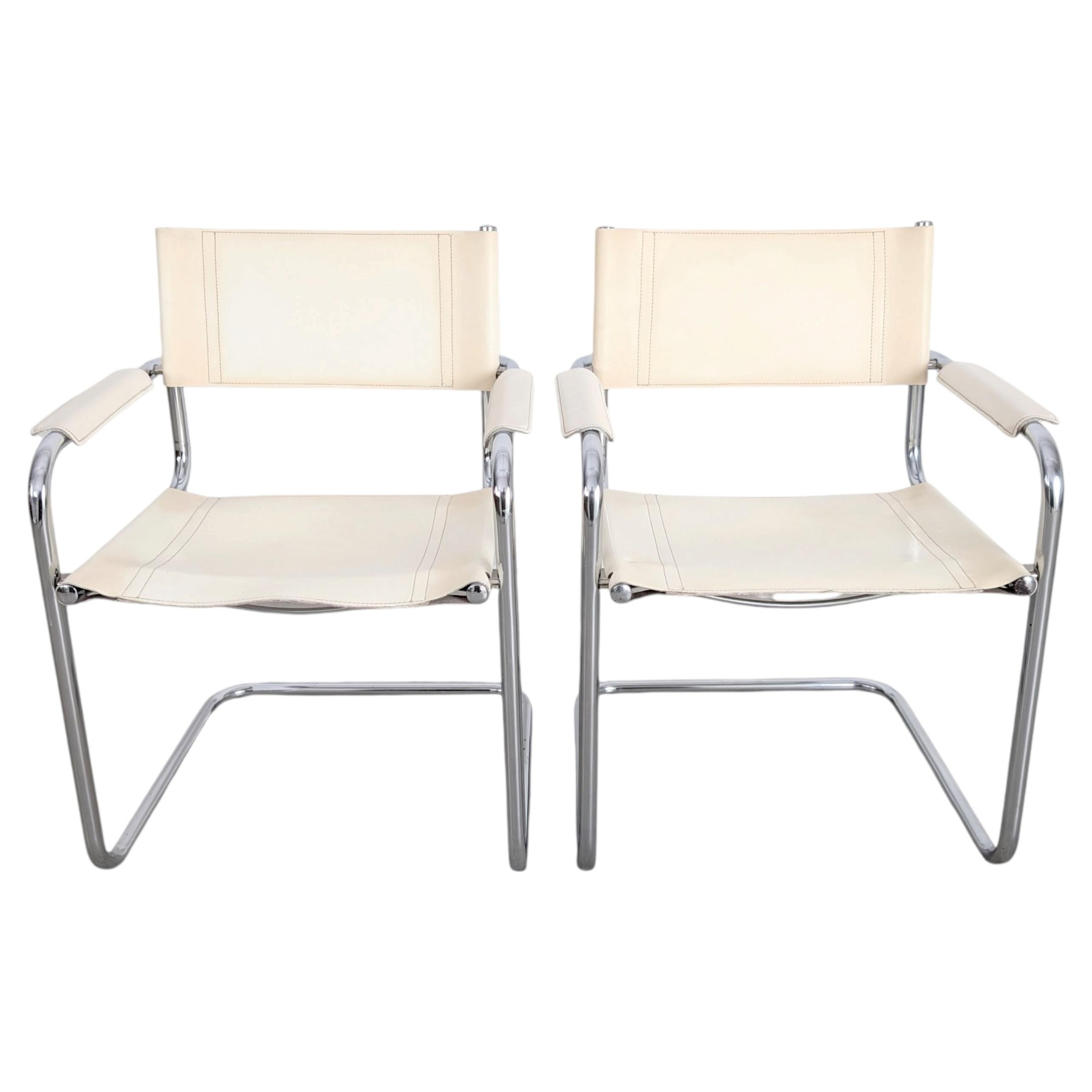 2er Set Bauhaus Freischwinger Stuhl wie Mart Stam Marcel Breuer