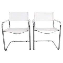 Juego de 2 sillas de pie estilo Bauhaus, al estilo de Mart Stam y Marcel Breuer, w