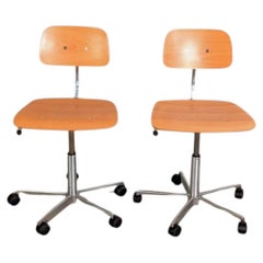 2er Set Bürostuhl Fritz Hansen Jørgen Rasmussen KEVI Design Stuhl