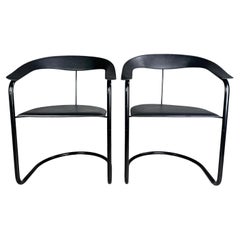 2er Set Canasta Arrben Italien Stühle Design Vintage Freischwinger