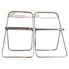 2er Set Midcentury Klappstuhl Plia Castelli Giancarlo Piretti Stuhl