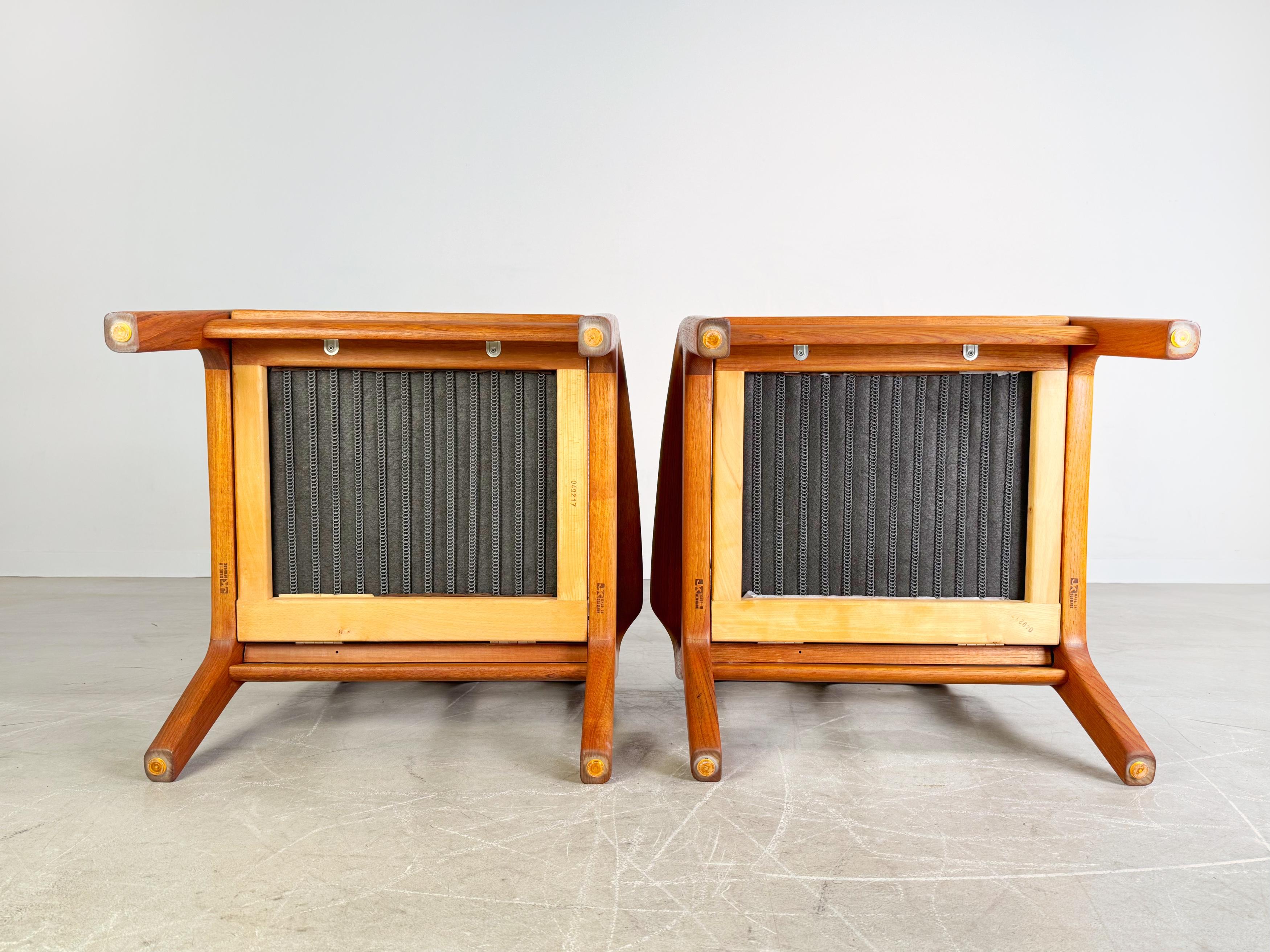 2er Set Midcentury Sessel Juul Kristensen Teak Vintage danish For Sale 4