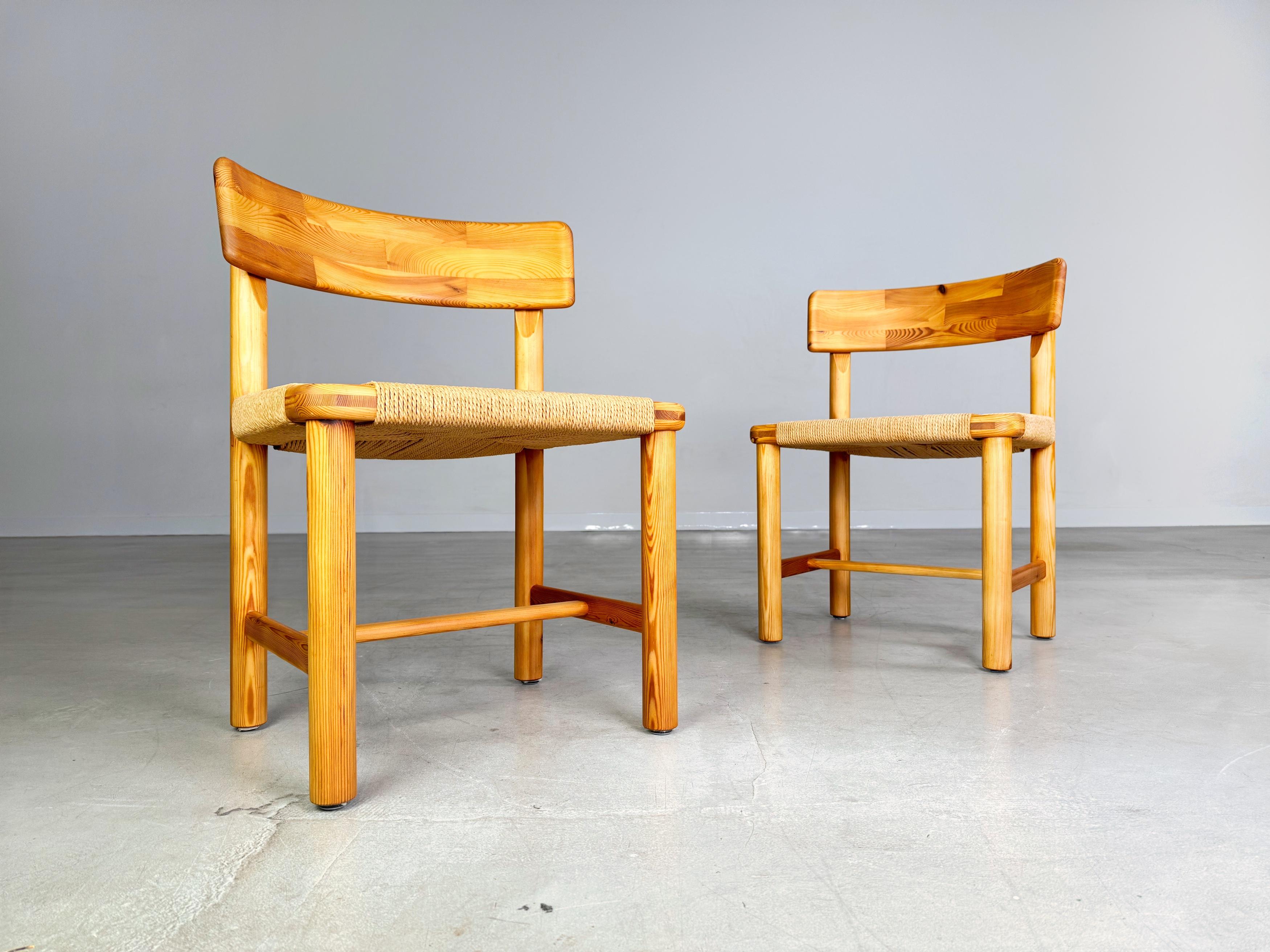 2er Conjunto Mediados de Siglo Stuhl Hirtshals Savvaerk Rainer Daumiller Kiefer Moderno de mediados de siglo en venta