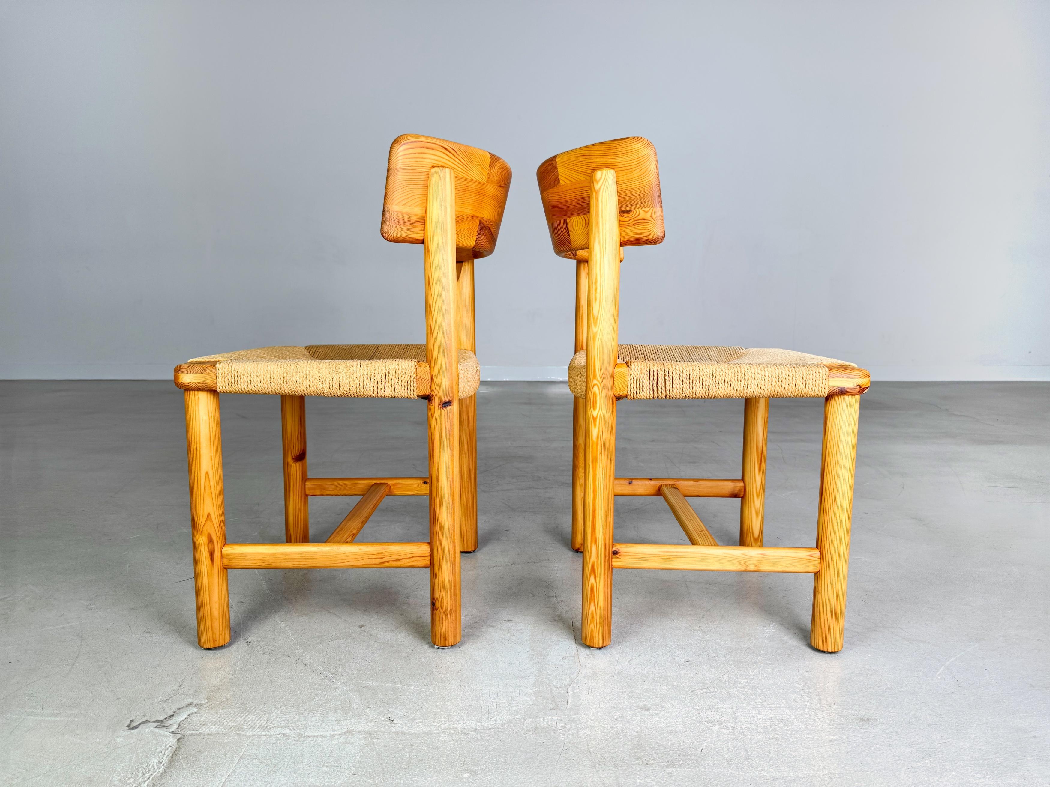 2er Conjunto Mediados de Siglo Stuhl Hirtshals Savvaerk Rainer Daumiller Kiefer mediados del siglo XX en venta