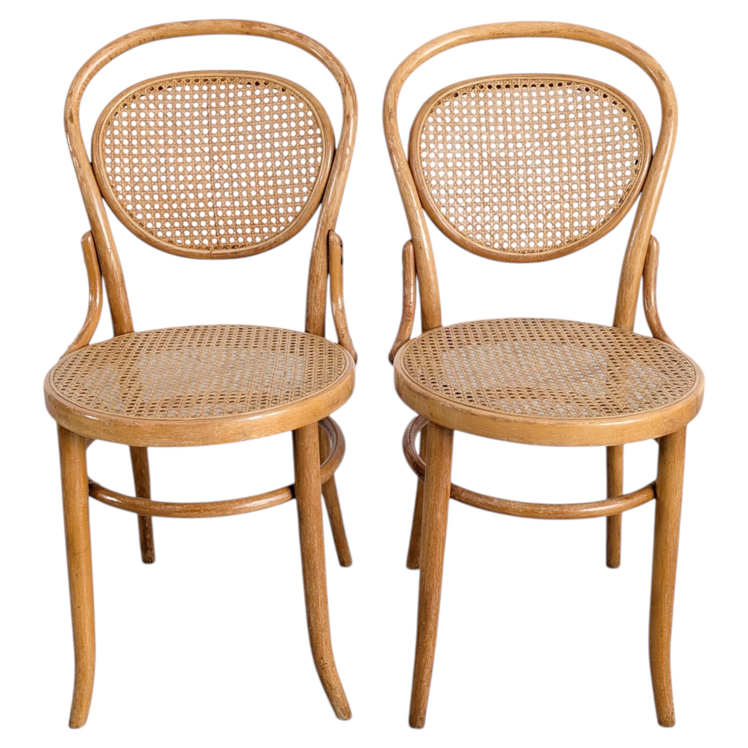 2er-Set Original J. J. Kohn Mundus Bugholz-Stühle im Stil von Thonet Nr. 15 im Angebot