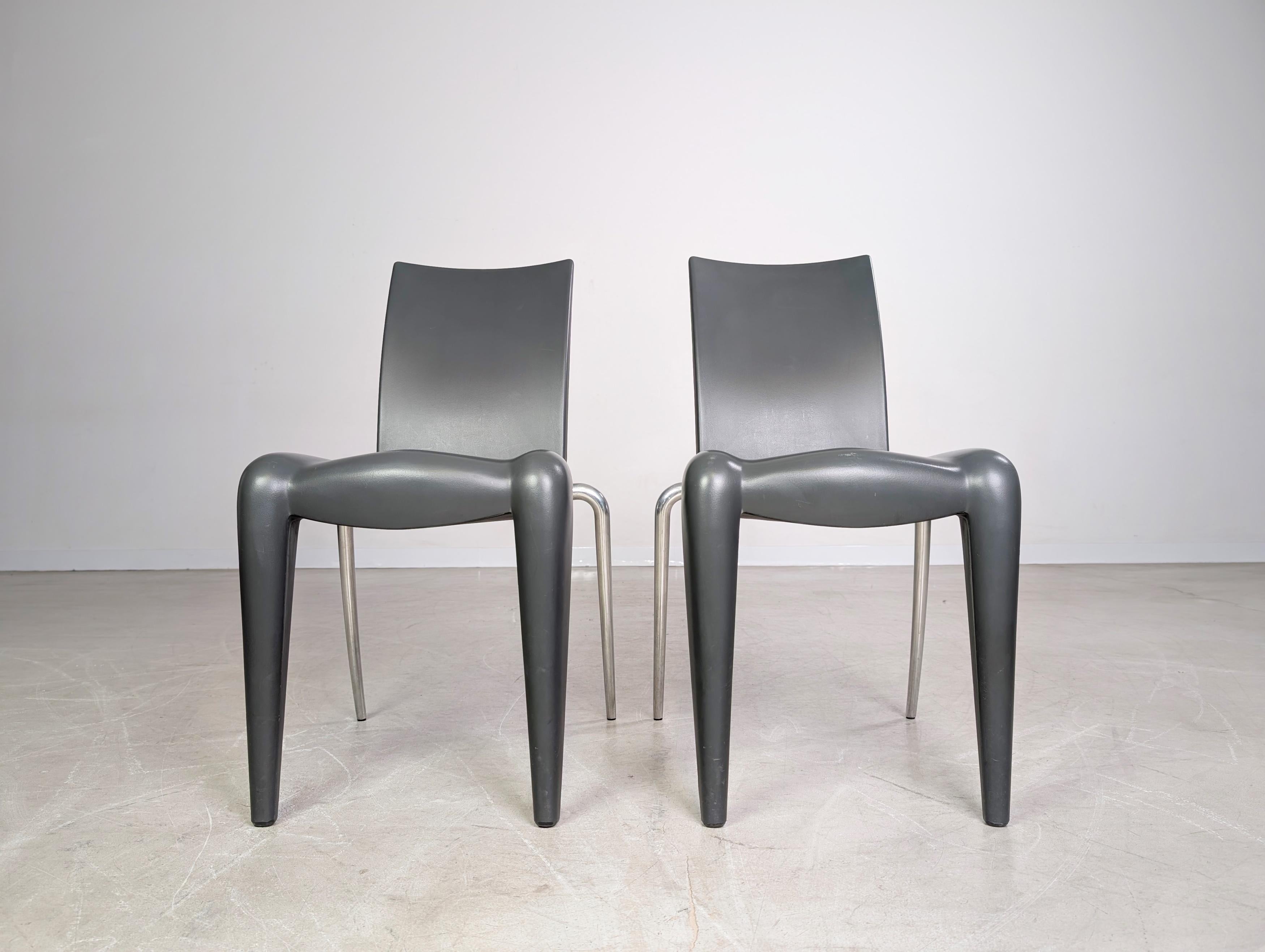 Mid-Century Modern 2er Set Original Louis 20 Stühle Vitra Phillipe Starck 1990er Design For Sale