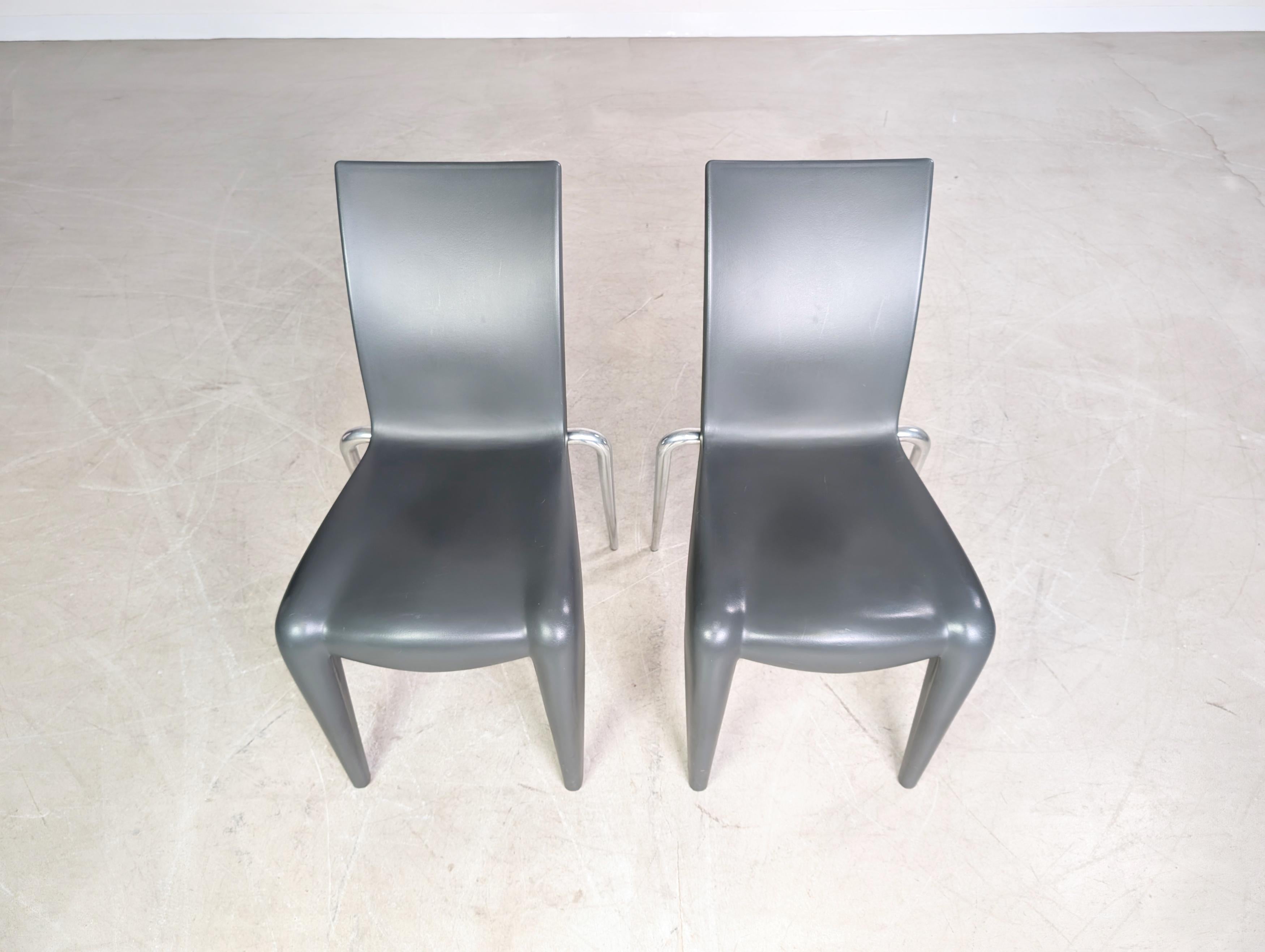 German 2er Set Original Louis 20 Stühle Vitra Phillipe Starck 1990er Design For Sale