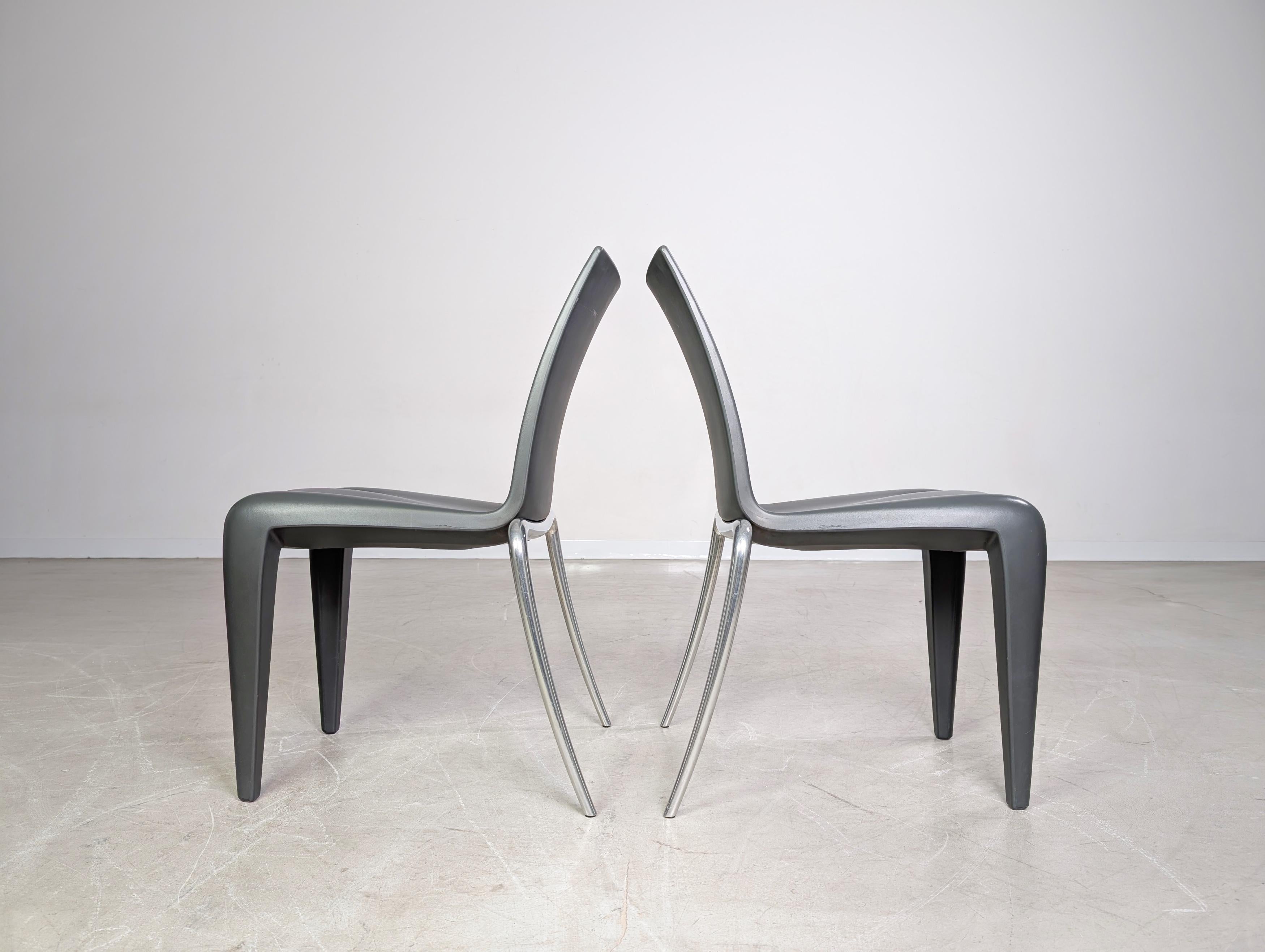 Late 20th Century 2er Set Original Louis 20 Stühle Vitra Phillipe Starck 1990er Design For Sale