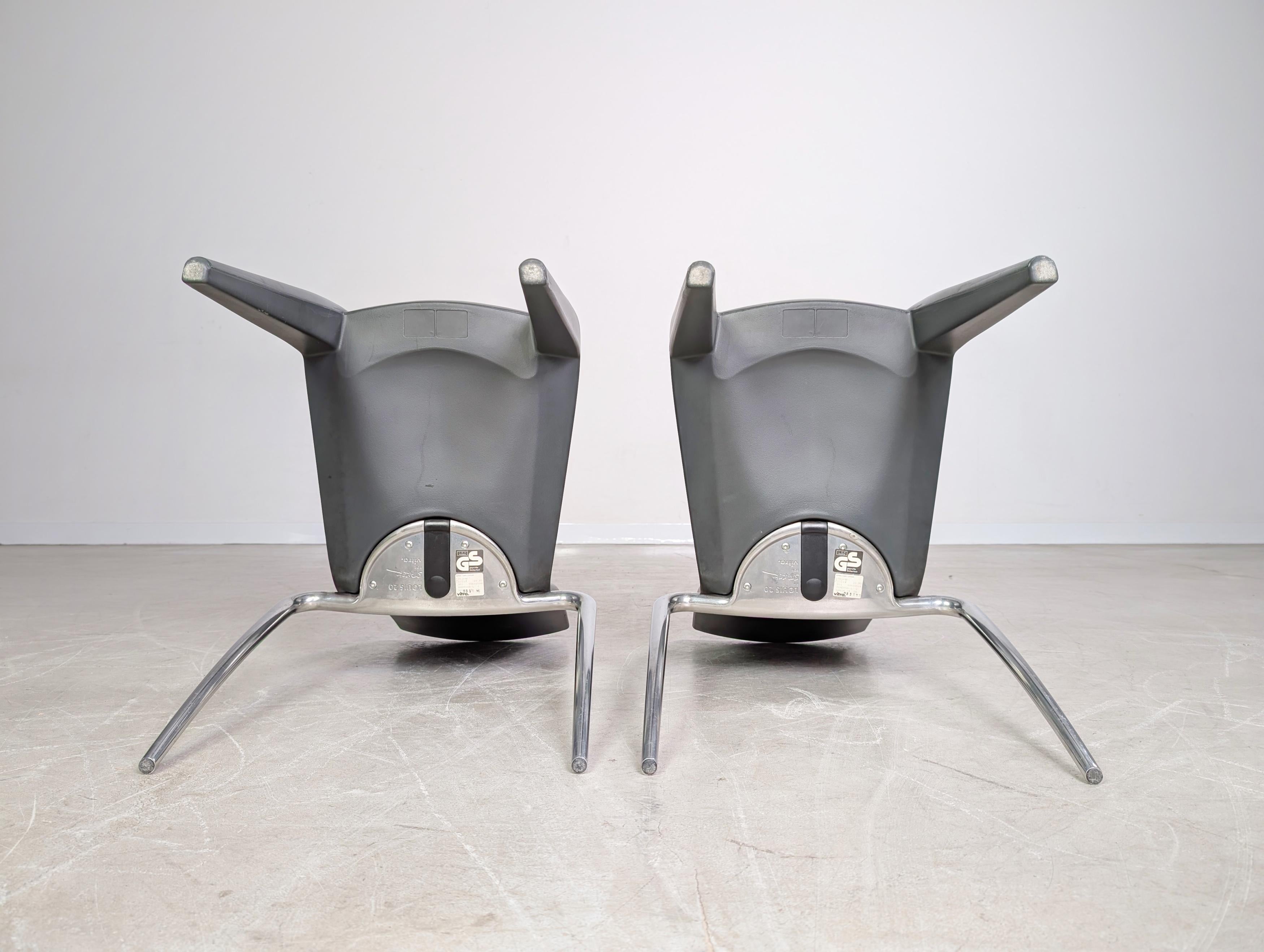 2er Set Original Louis 20 Stühle Vitra Phillipe Starck 1990er Design For Sale 2