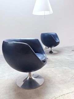 2er Set Pierre Guariche für Meurop „Crocus Ball Chair“ Tulip, Belgien 1960er