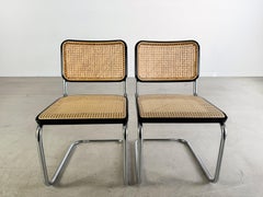 2er Set Thonet Freischwinger S32 Marcel Breuer Wiener Geflecht