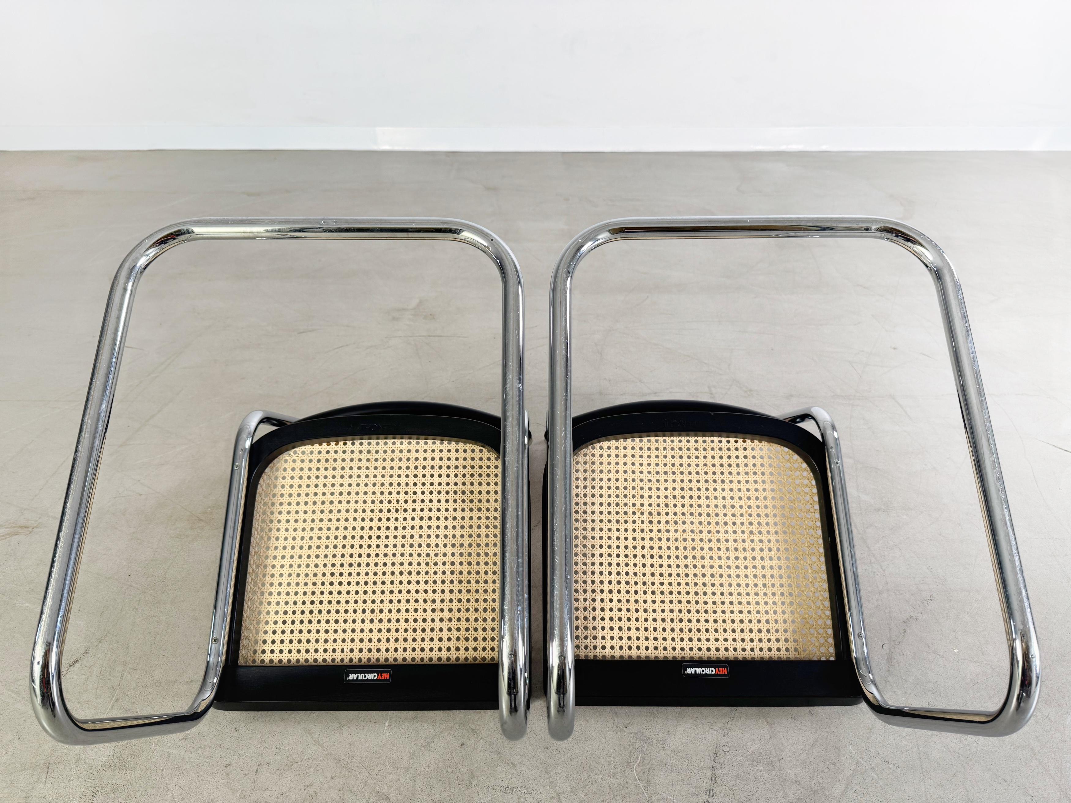 2er Set Thonet Freischwinger S32 Marcel Breuer Wiener Geflecht 1