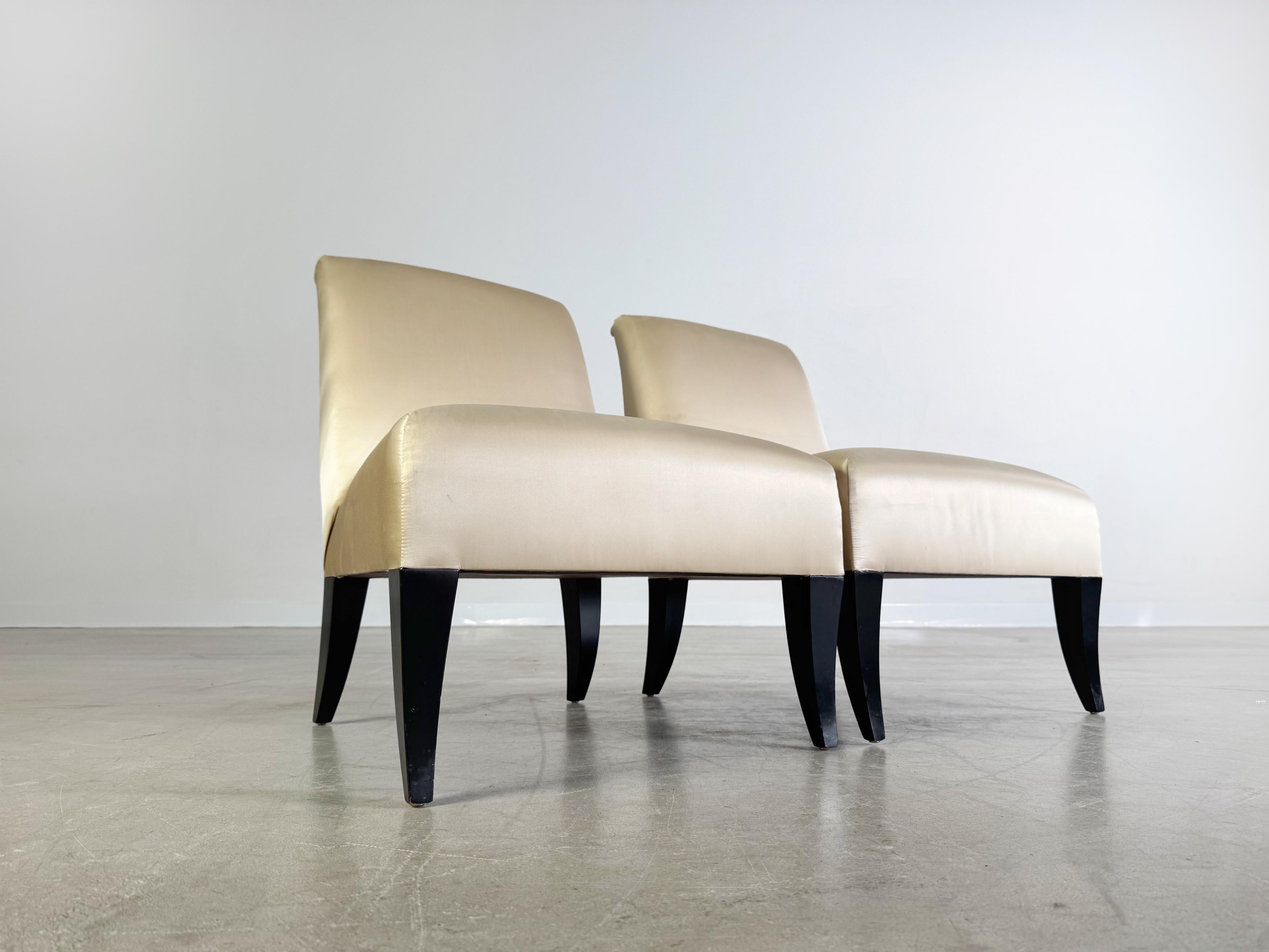 2er Set Thörmer Design Sessel Seide Luxus Stühle antik Stil Alemán en venta