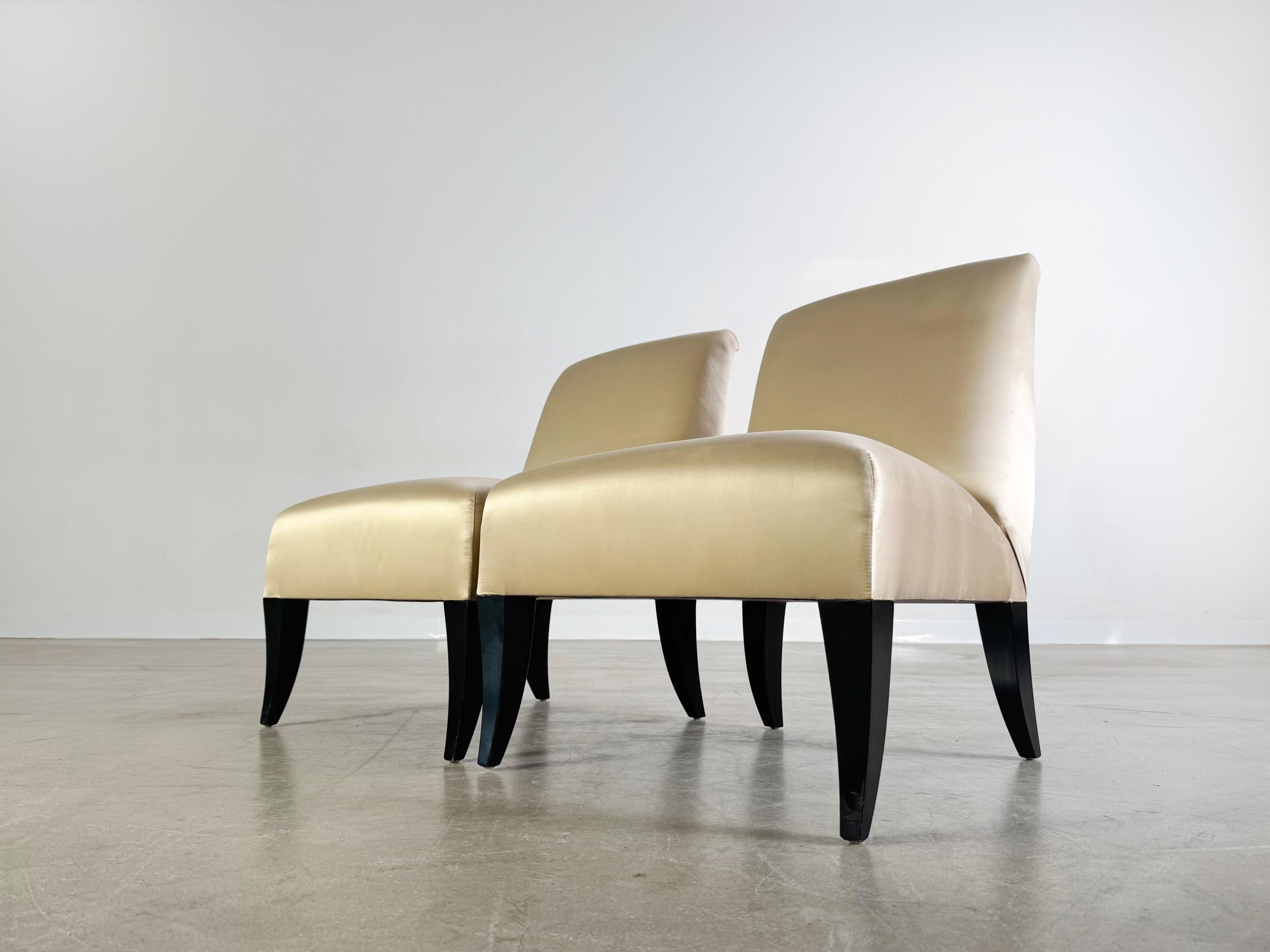 2er Set Thörmer Design Sessel Seide Luxus Stühle antik Stil en Bueno estado para la venta en Berlin, DE