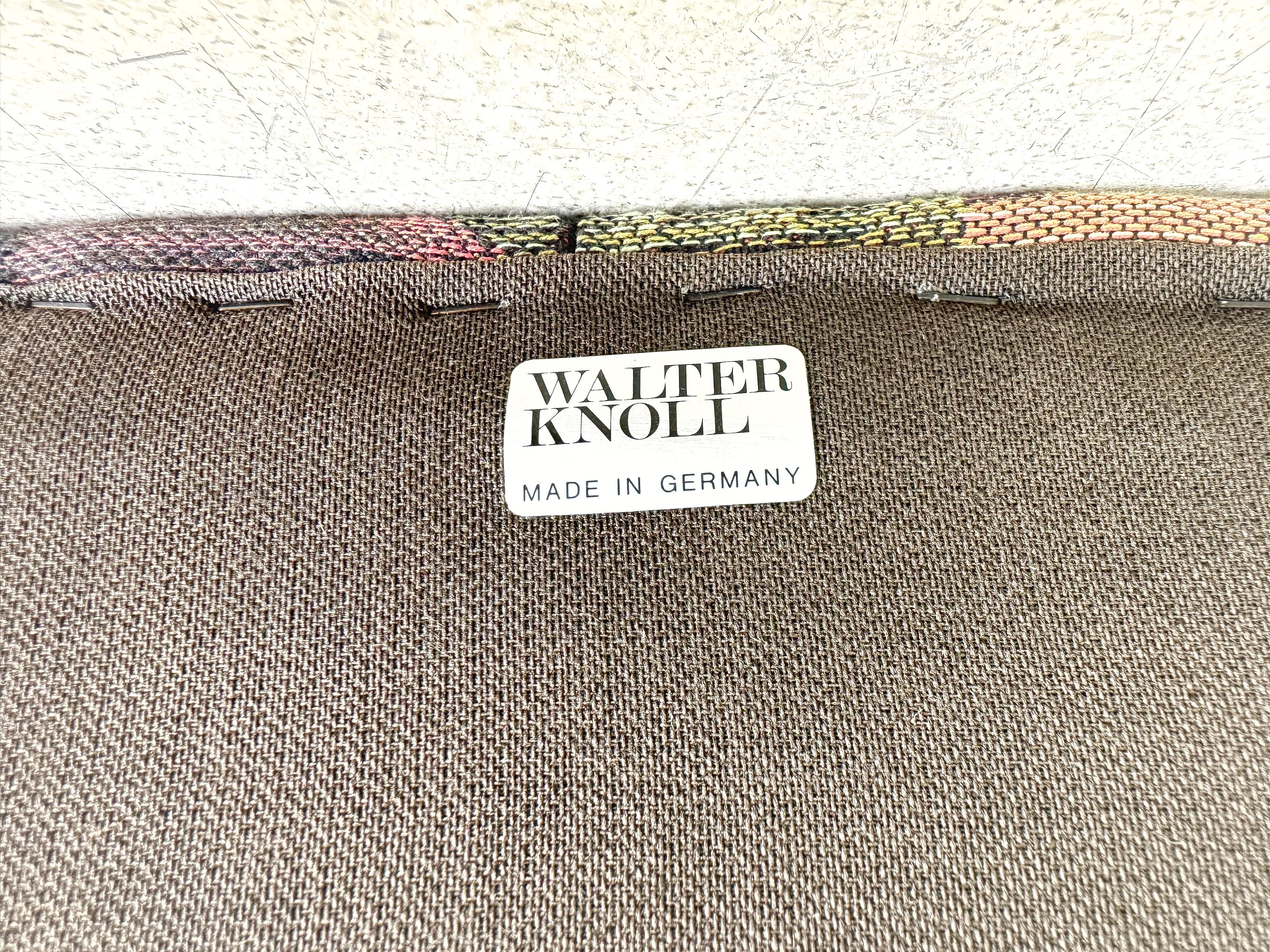 2er Set Vintage Mid Century Sessel Walter Knoll 1970er Armlehnstuhl en venta 5