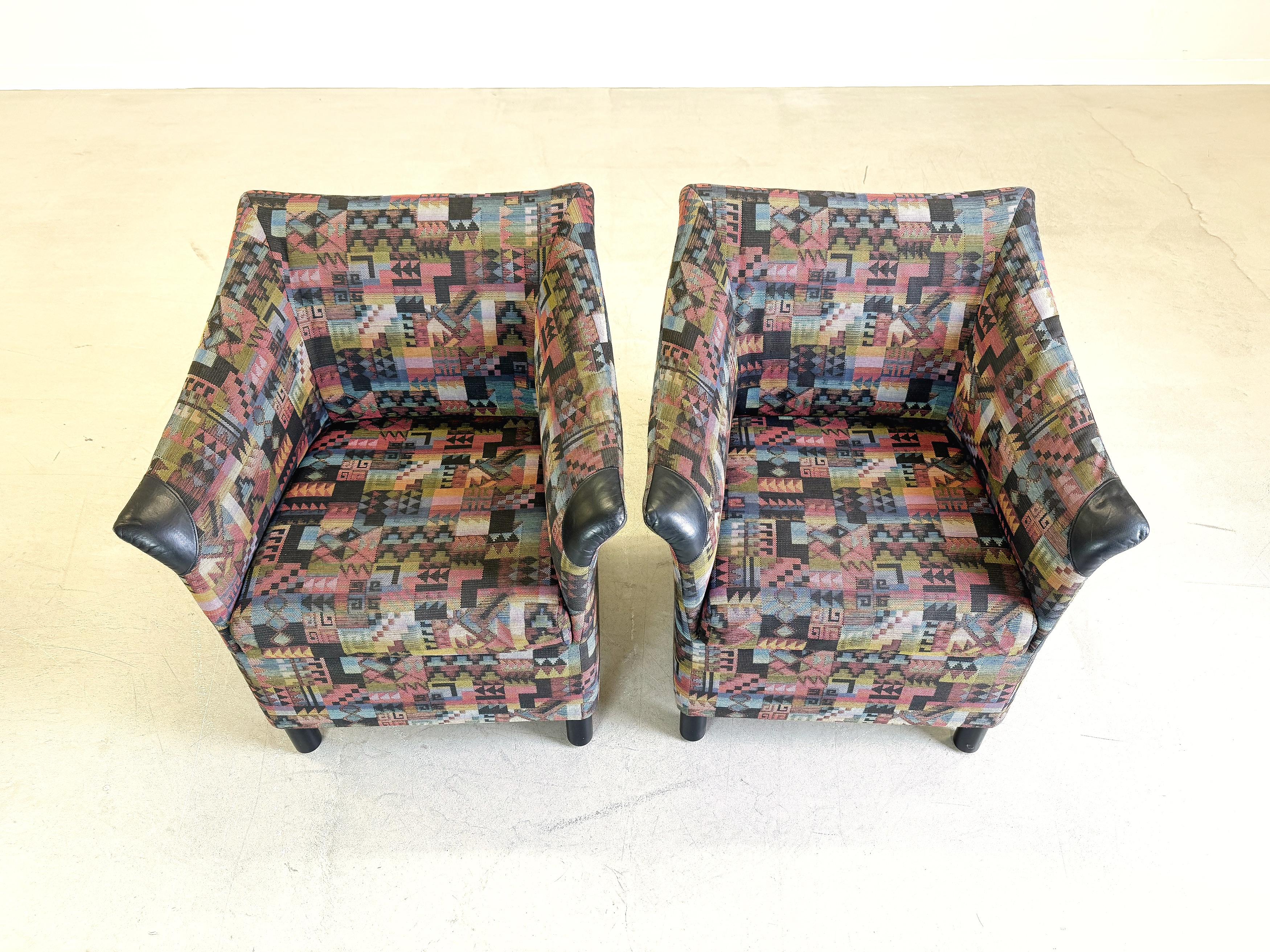 2er Set Vintage Mid Century Sessel Walter Knoll 1970er Armlehnstuhl en venta 2