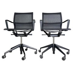 2er Set Vitra Bürostühle Physix Trioknit Black Pearl Bürostuhl