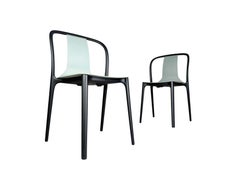 2er Set Vitra Stuhl Belleville Ronan and Erwan Bouroullec Outdoor creme