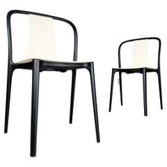 2er Set Vitra Stuhl Belleville Ronan Erwan Bouroullec Outdoor creme