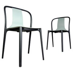 2er Set Vitra Stuhl Belleville Ronan Erwan Bouroullec Outdoor moosgrau