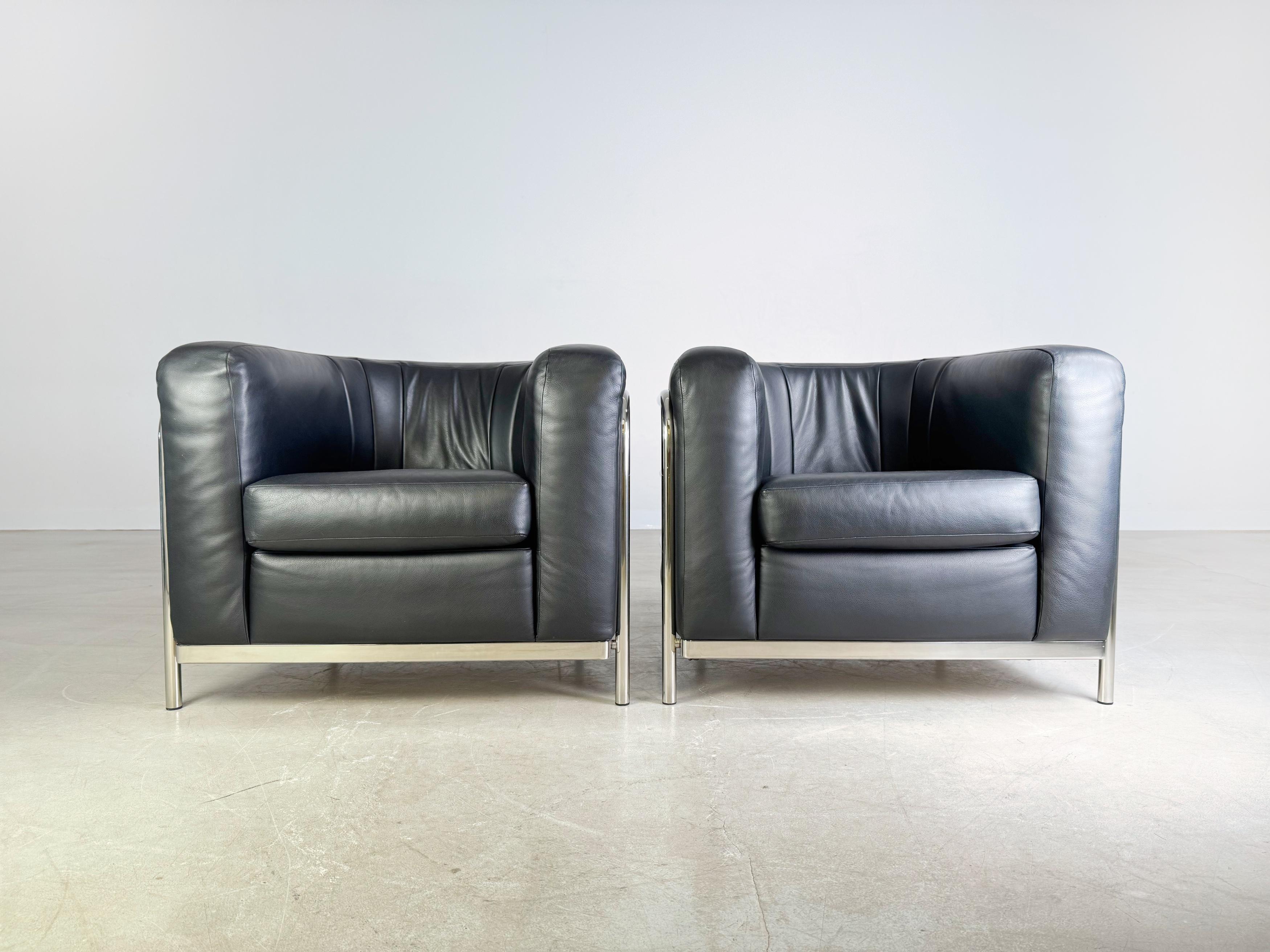 2er Set Zanotta Sessel Onda De Pas, D'Urbino Lomazzi Design Posmoderno en venta